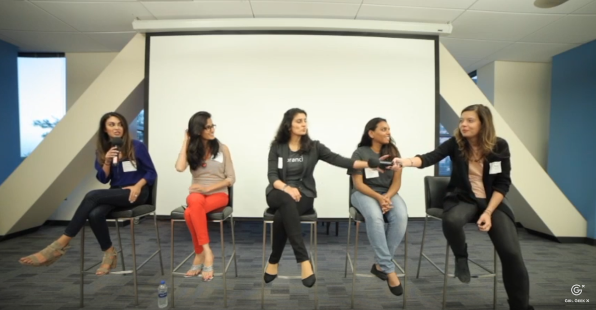 Ann Massoud, Zeesha Currimbhoy. Javeria Khan, Deepikaa Subramaniam, Mada Seghete speaking
