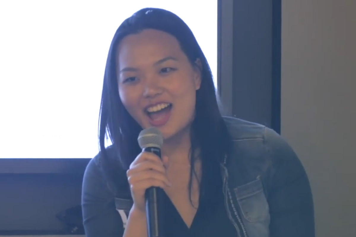 Alicia Huang speaking