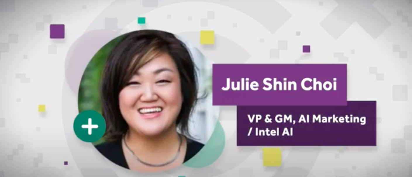 Julie Shin Choi, VP & GM of AI Marketing at Intel AI, at Girl Geek X, Elevate 2020