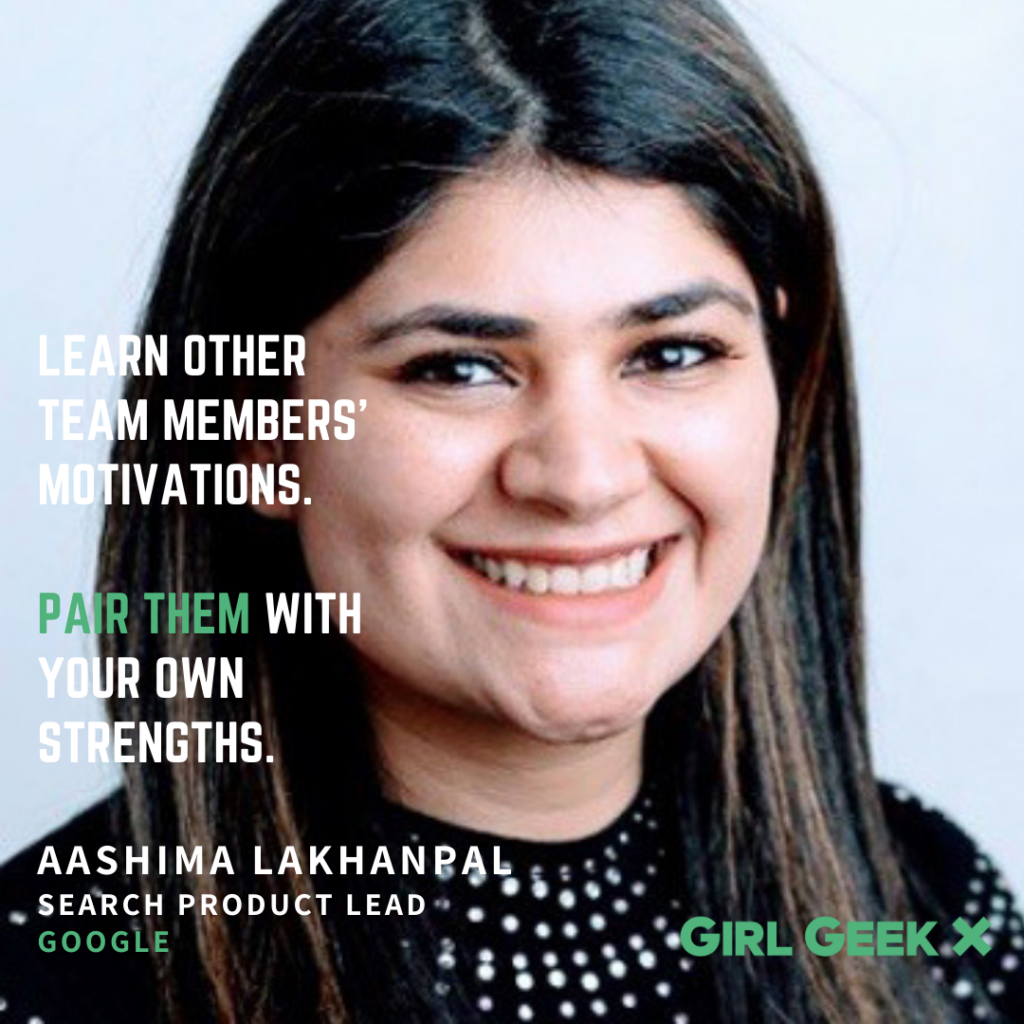 Aashima Lakhanpal IG quote Elevate Girl Geek X Google