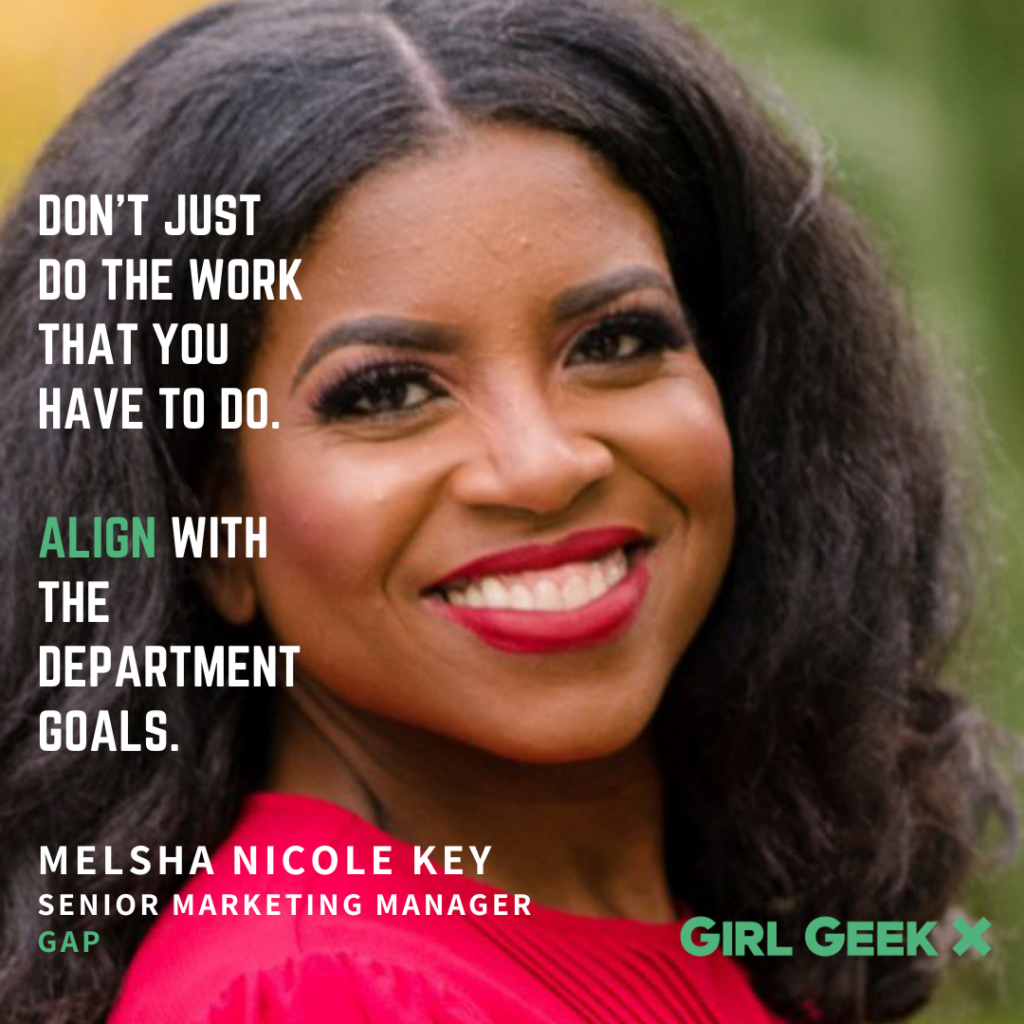 Melsha Nicole Key quote Elevate Girl Geek X GAP Instagram