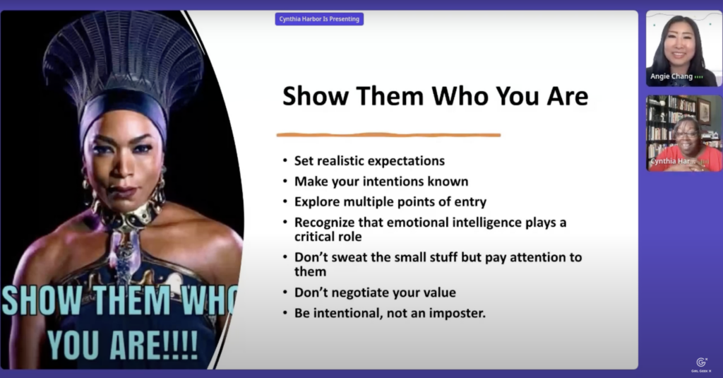 Slide: Show Them Who You Are 

Set realistic expectations.
Make your intentions known.
Explore multiple points of entry.
Don't sweat the small stuff.