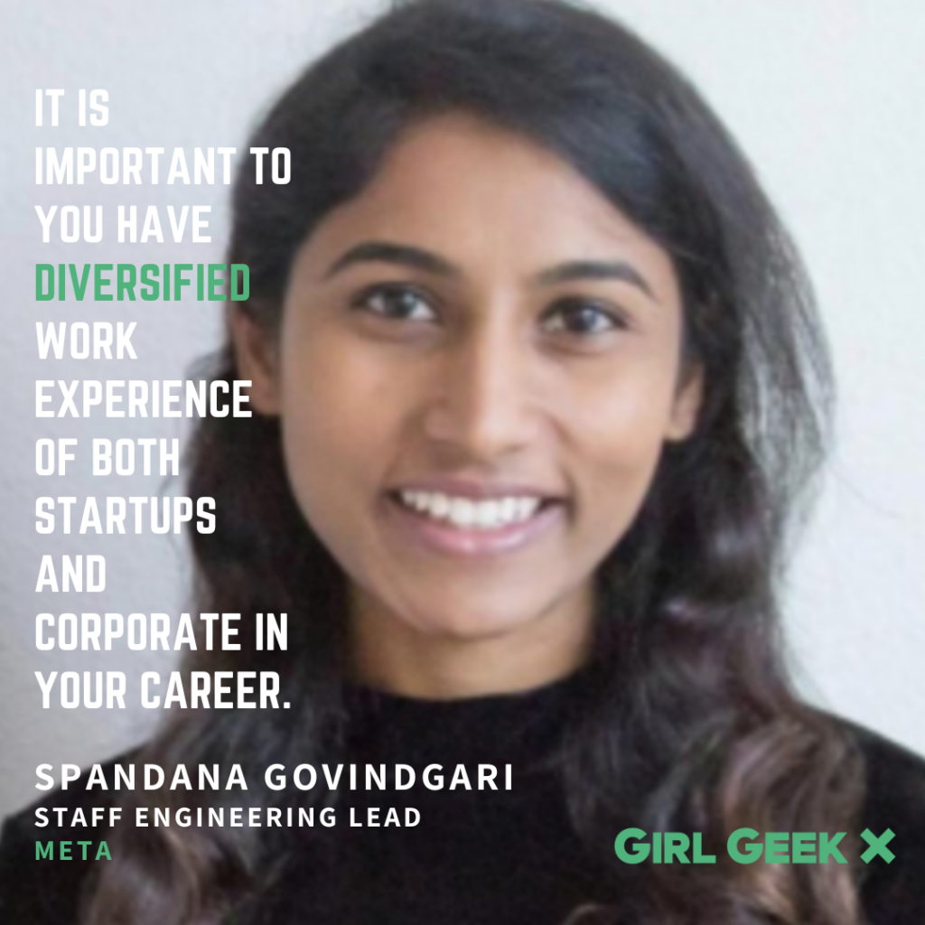 Spandana Govindgari quote Elevate Girl Geek X Meta Instagram