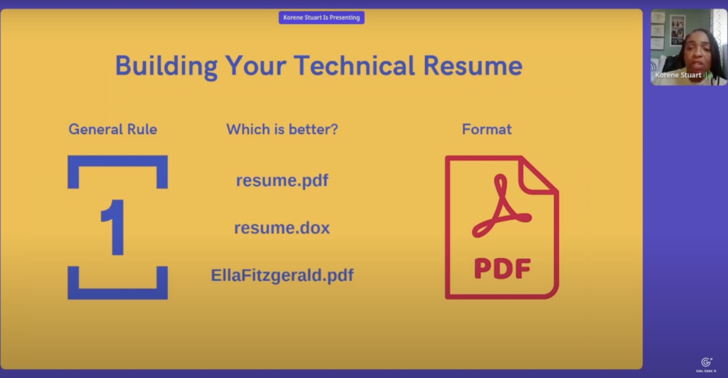 building your technical resume filename fullname pdf
