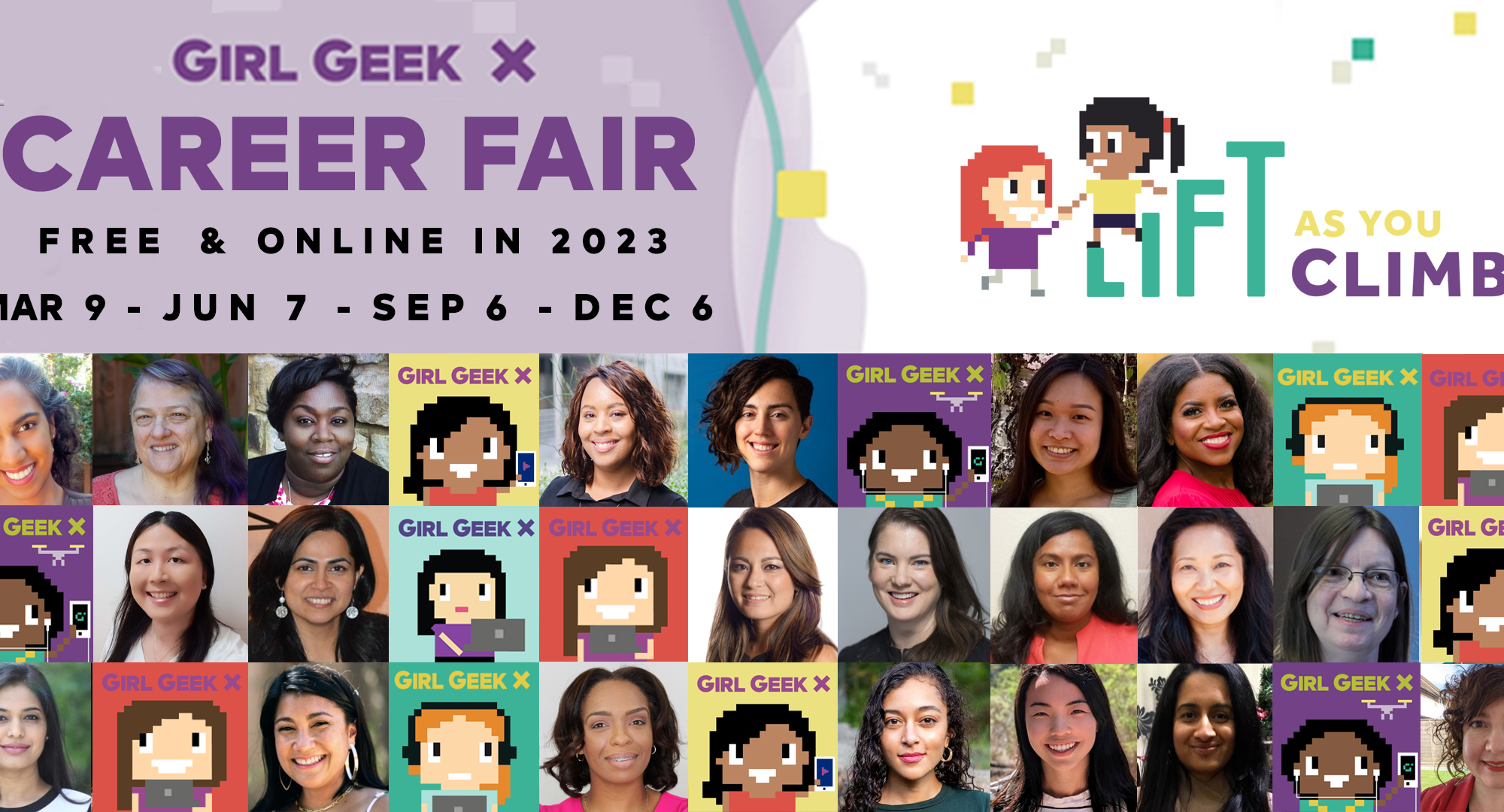elevate virtual career fair for mid-senior women in tech, 2023