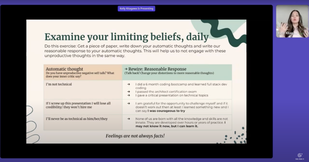 examine limiting beliefs daily