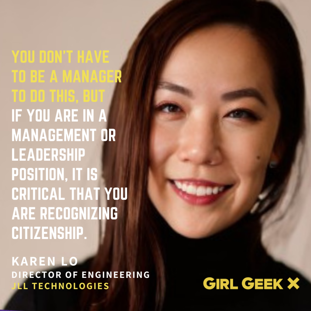 Karen Lo IG quote Elevate Girl Geek X