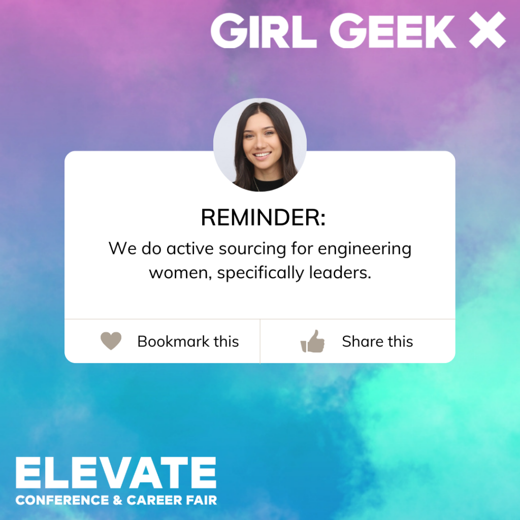 Danielle McLaughlin ELEVATE quote we do active sourcing for engineering women specifically leaders