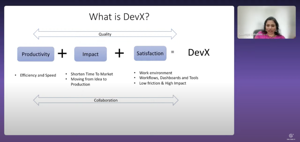 Soumya Lakshmi Adobe DevX Productivity Impact Satisfaction Developer Experience