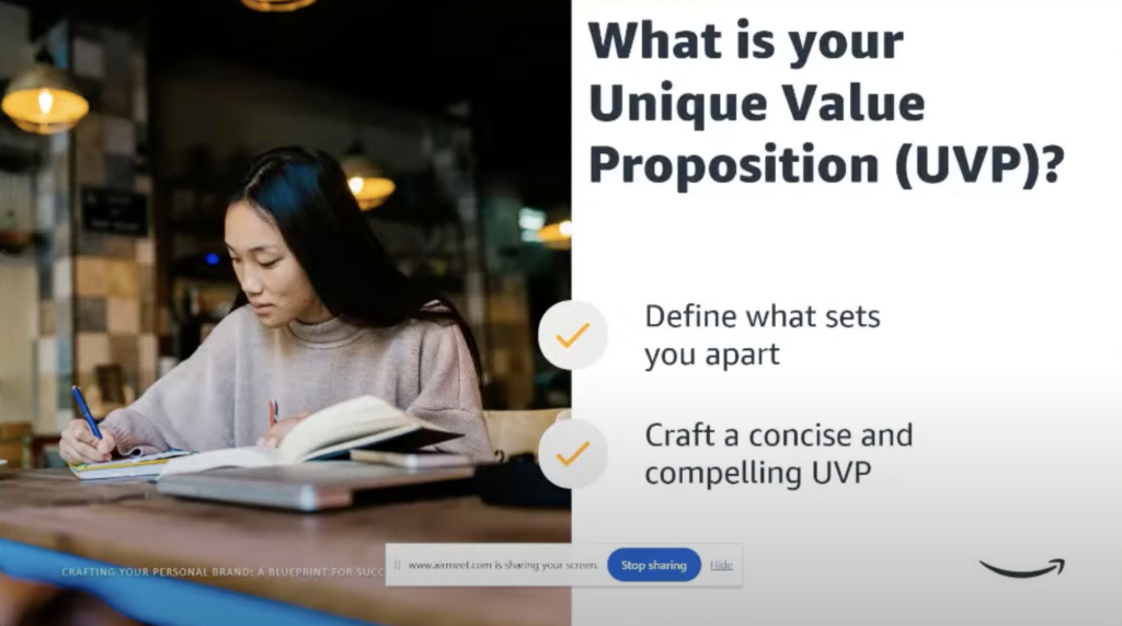 what is your unique value proposition corliss collier amazon