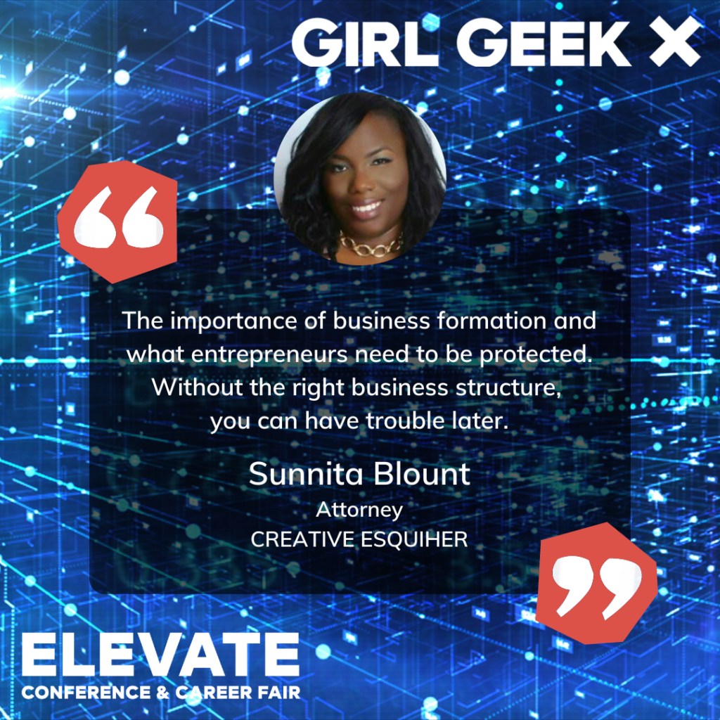 Sunnita Blount ELEVATE Sep quote